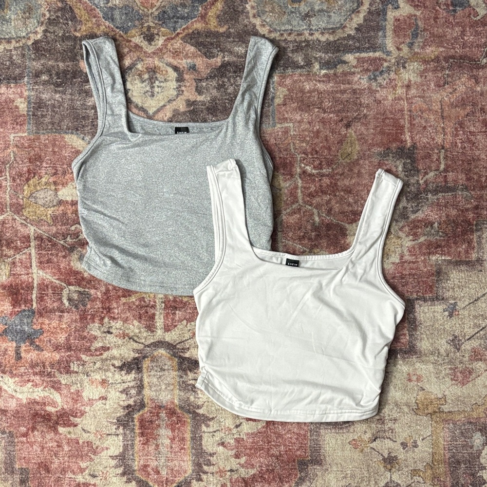 SHEIN Women’s Cropped Tank, Set of 2, Size XS
